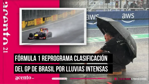 Fórmula 1 reprograma clasificación del GP de Brasil por lluvias intensas