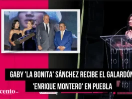 Gaby 'La Bonita' Sánchez recibe el galardón 'Enrique Montero' en Puebla