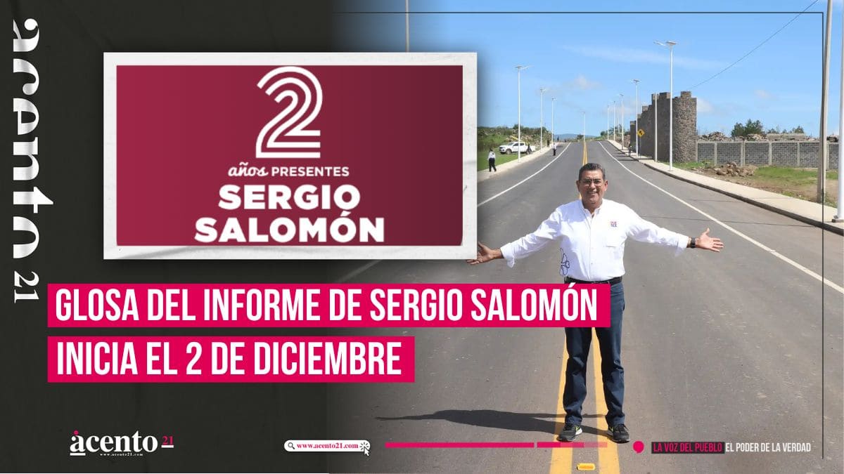 Glosa del informe de Sergio Salomón iniciará 2 de diciembre