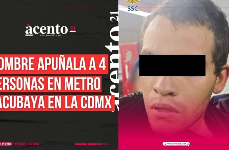 Hombre apuñala a 4 personas en metro Tacubaya en la CDMX