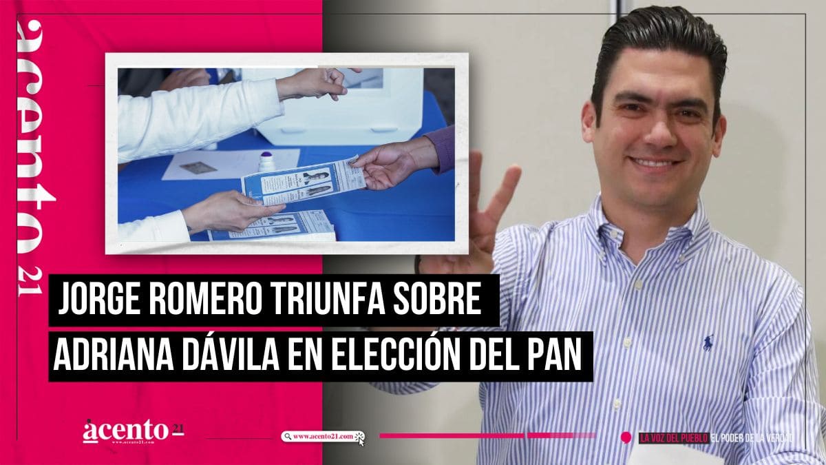 Jorge Romero se impone sobre Adriana Dávila en elección nacional del PAN