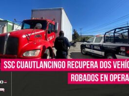 La SSC de Cuautlancingo refuerza la seguridad con la recuperación de dos unidades robadas