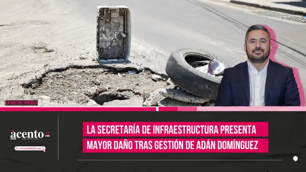 La Secretaría de Infraestructura presenta mayor daño tras gestión de Adán Domínguez