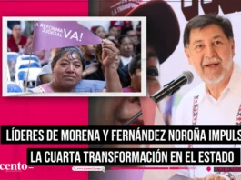 Líderes de Morena y Fernández Noroña impulsan la Cuarta Transformación en el estado