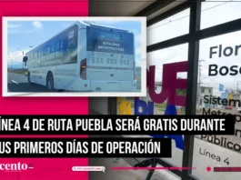 Línea 4 de RUTA Puebla será gratis durante sus primeros días de operación