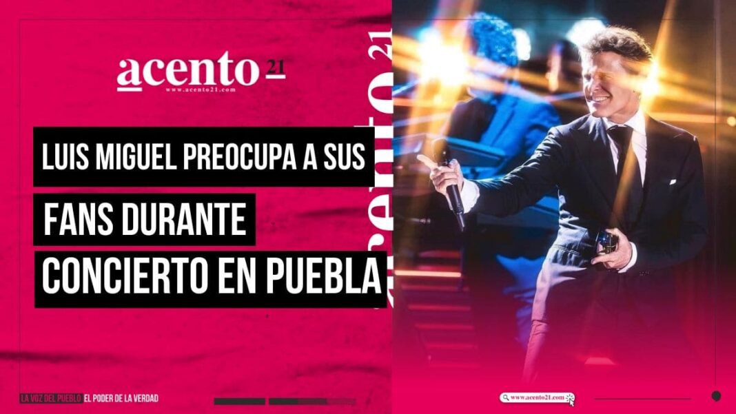 Luis Miguel detiene concierto en Puebla por problemas de salud