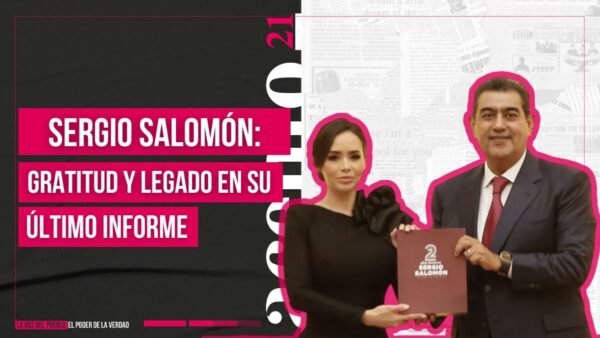 Me voy con el corazón lleno de gratitud y con la conciencia tranquila Sergio Salomón durante Informe de gobierno