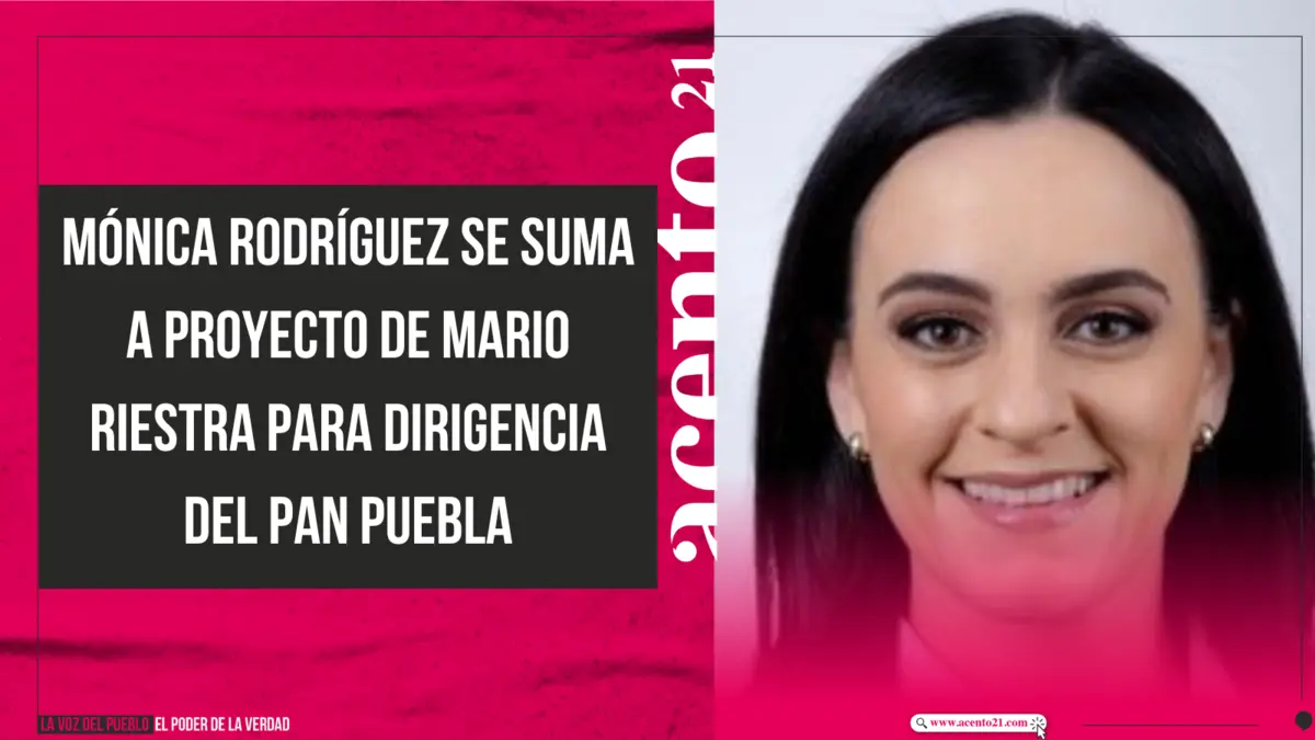 Mónica Rodríguez se suma a proyecto de Mario Riestra para dirigencia del PAN Puebla