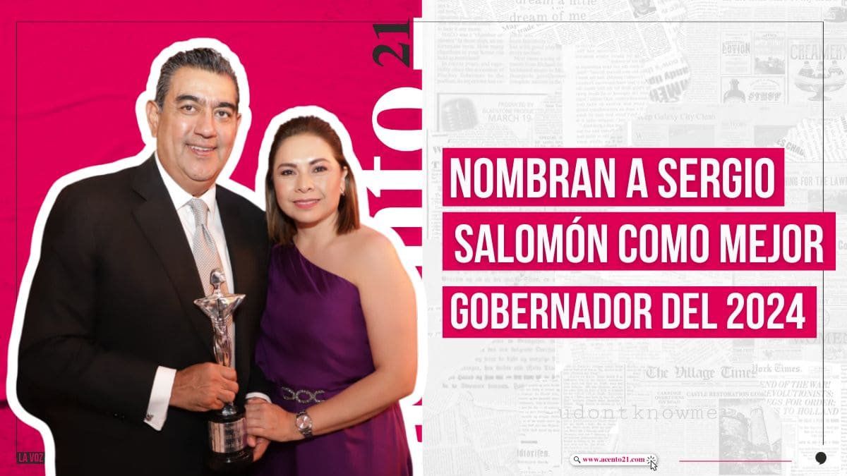 Nombran a Sergio Salomón como mejor gobernador del 2024