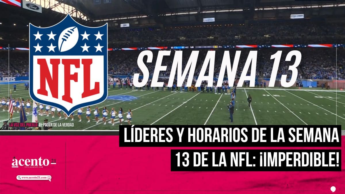 Partidos NFL Semana 13 todos los detalles, no te lo puedes perder