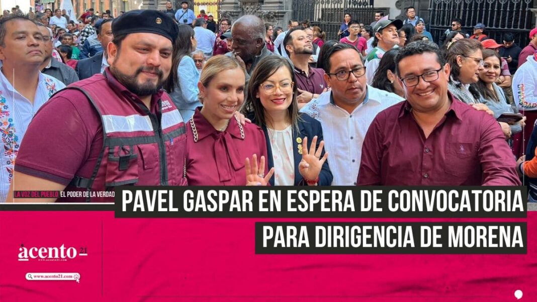 Pavel Gaspar espera que abran espacios en Consejo Estatal para buscar dirigencia de Morena Puebla