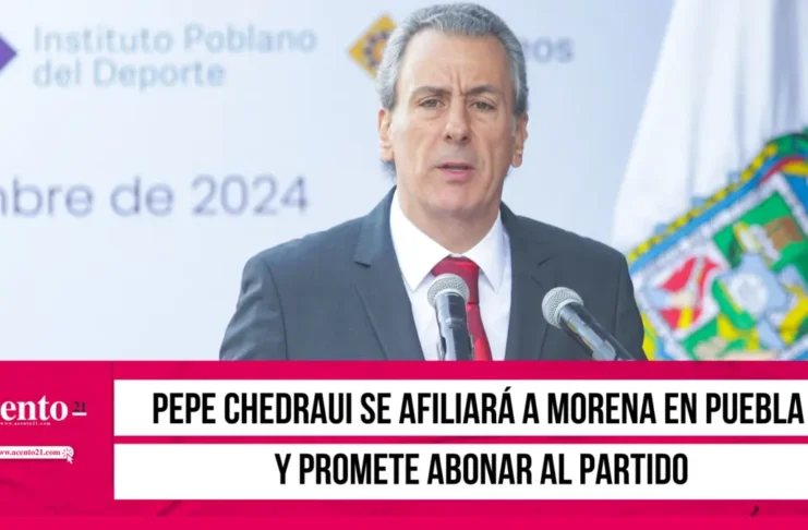 Pepe Chedraui se afiliará a Morena en Puebla y promete abonar al partido