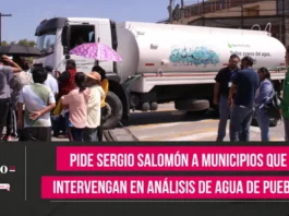 Pide Sergio Salomón a municipios que intervengan en análisis de Agua de Puebla