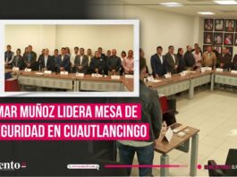 Preside Omar Muñoz primera mesa de seguridad en Cuautlancingo