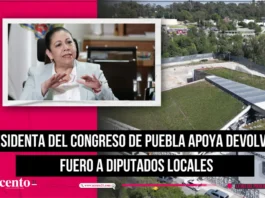 Presidenta del Congreso de Puebla apoya devolverle fuero a diputados locales