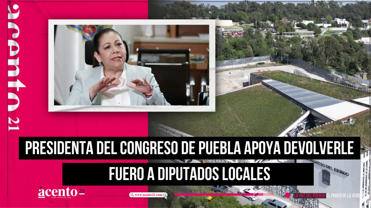 Presidenta del Congreso de Puebla apoya devolverle fuero a diputados locales