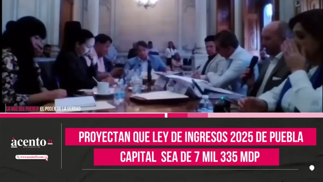 Proyectan que Ley de Ingresos 2025 de Puebla capital sea de 7 mil 335 mdp