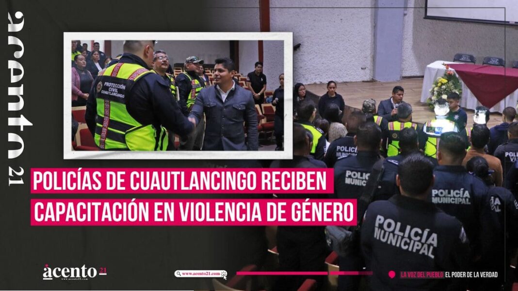 Reciben elementos de la SSC de Cuautlancingo capacitación en materia de violencia de género