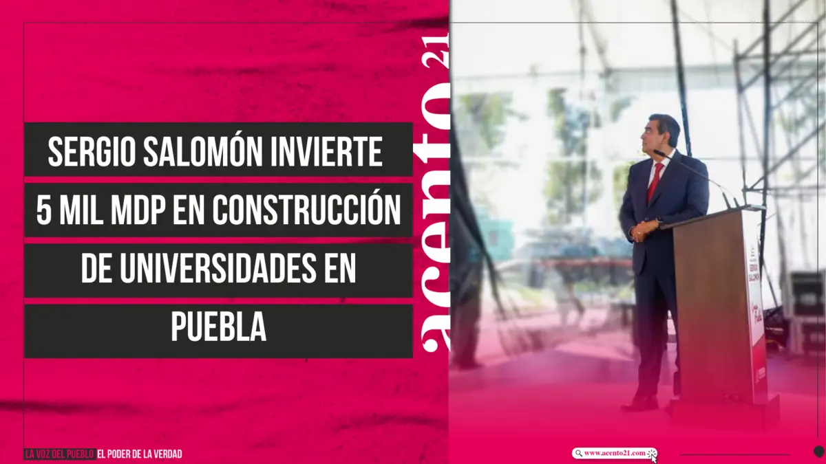 Sergio Salomón invierte 5 mil mdp en construcción de universidades en Puebla