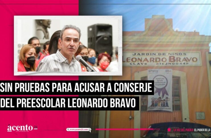 Sin pruebas para culpar a conserje de preescolar Leonardo Bravo en Centro Histórico de Puebla