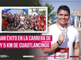 Todo un éxito carrera de 3 y 5 km en Cuautlancingo