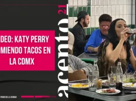 VIDEO Katy Perry comiendo tacos en la CDMX