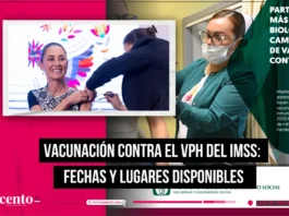 Vacunación contra el VPH del IMSS fechas y lugares disponibles