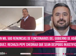 Van mil 500 renuncias de funcionarios del gobierno de Adán Domínguez; rechaza Pepe Chedraui que sean despidos injustificados