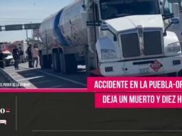 Accidente en la Puebla-Orizaba deja un muerto y diez heridos