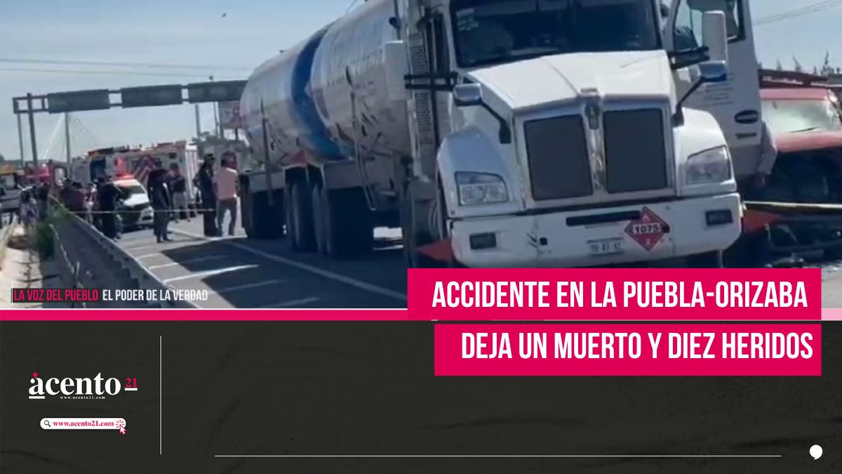 Accidente en la Puebla-Orizaba deja un muerto y diez heridos