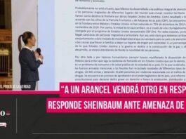 Claudia Sheinbaum envía carta ante amenaza de Donald Trump de aranceles