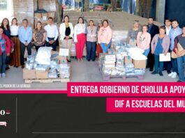 Entrega Gobierno de Cholula apoyos del DIF a escuelas del municipio