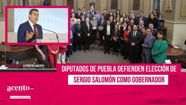 Diputados de Puebla defienden elección de Sergio Salomón como gobernador