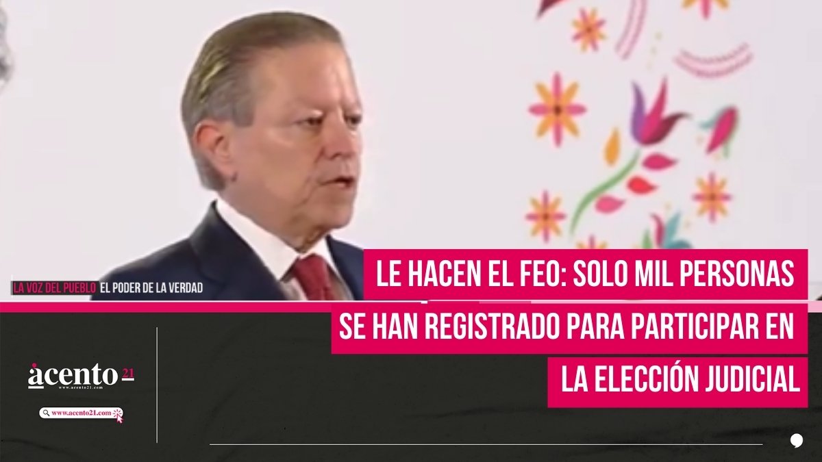 Solo mil personas se han registrado para participar en la elección de la Reforma Judicial