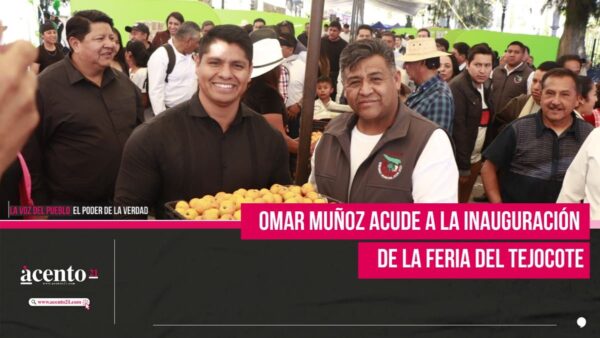 Omar Muñoz acude a la inauguración de la Feria del Tejocote