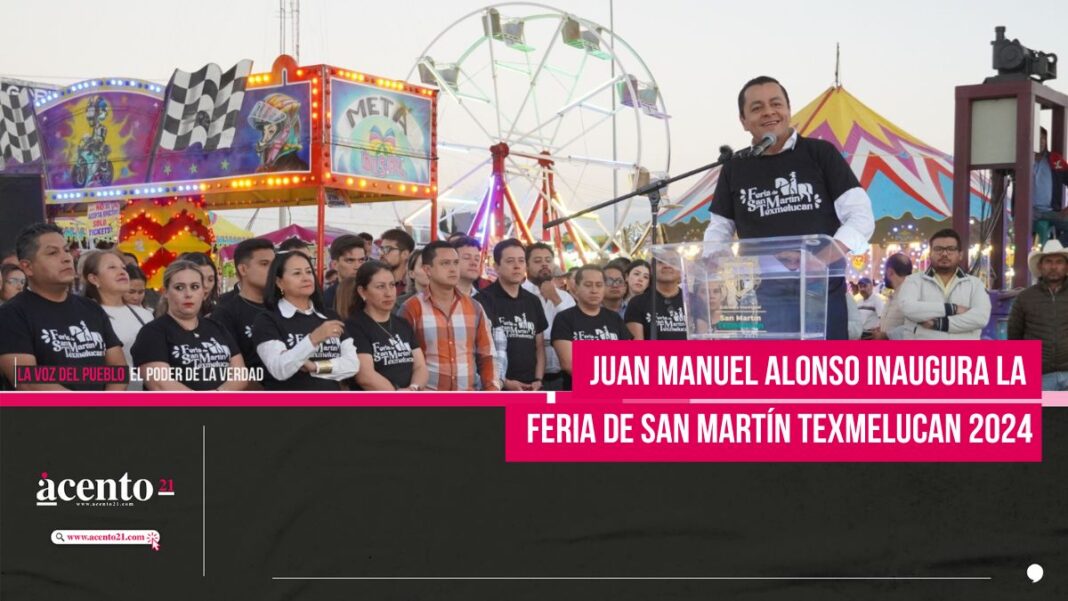 Juan Manuel Alonso inaugura la Feria de San Martín Texmelucan 2024