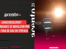 Autoridades se movilizan por una fuga de gas en Tepeaca