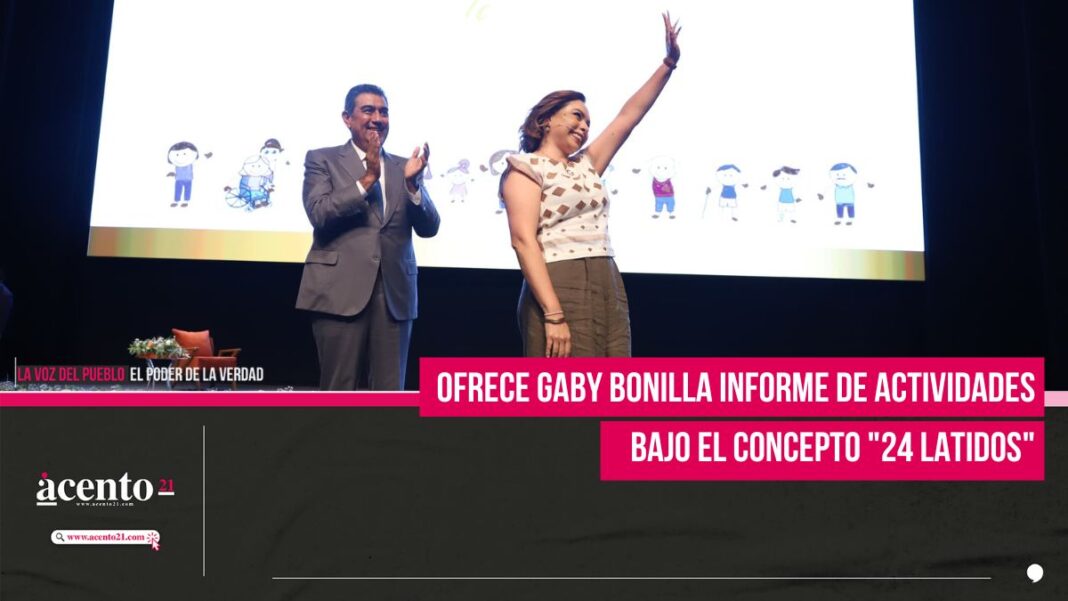 Ofrece Gaby Bonilla Informe de Actividades bajo el concepto 