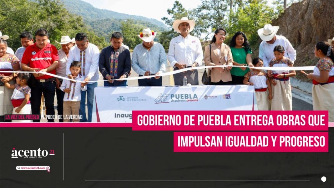 Gobierno de Puebla entrega obras que impulsan igualdad y progreso