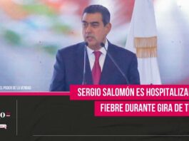 Sergio Salomón es hospitalizado por fiebre durante gira de trabajo