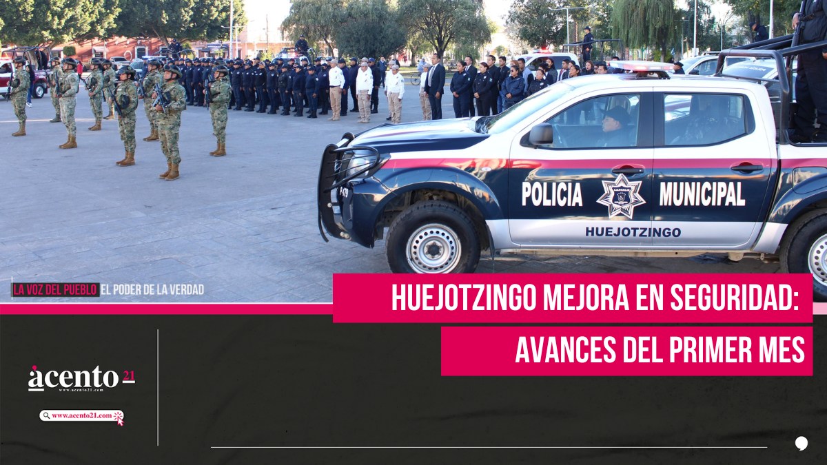 Huejotzingo mejora en seguridad: avances del primer mes