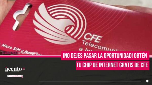 Obtén tu chip de internet gratis de CFE