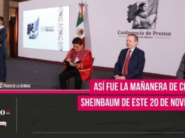 mañanera de Claudia Sheinbaum de este 20 de noviembre