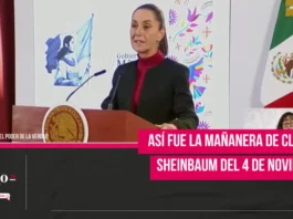 Así fue la mañanera de Claudia Sheinbaum del 4 de noviembre