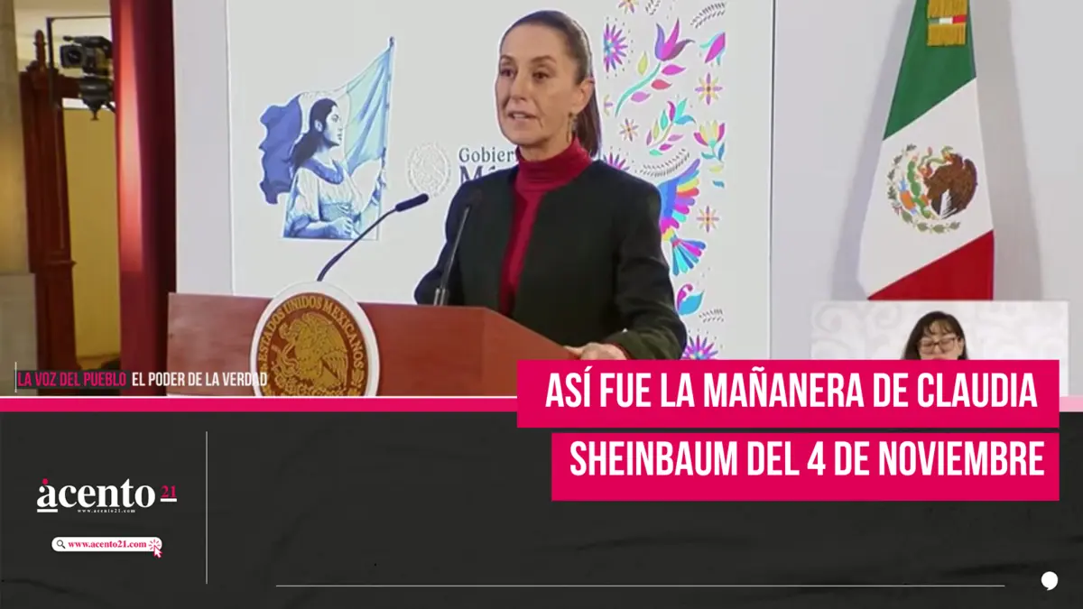 Así fue la mañanera de Claudia Sheinbaum del 4 de noviembre