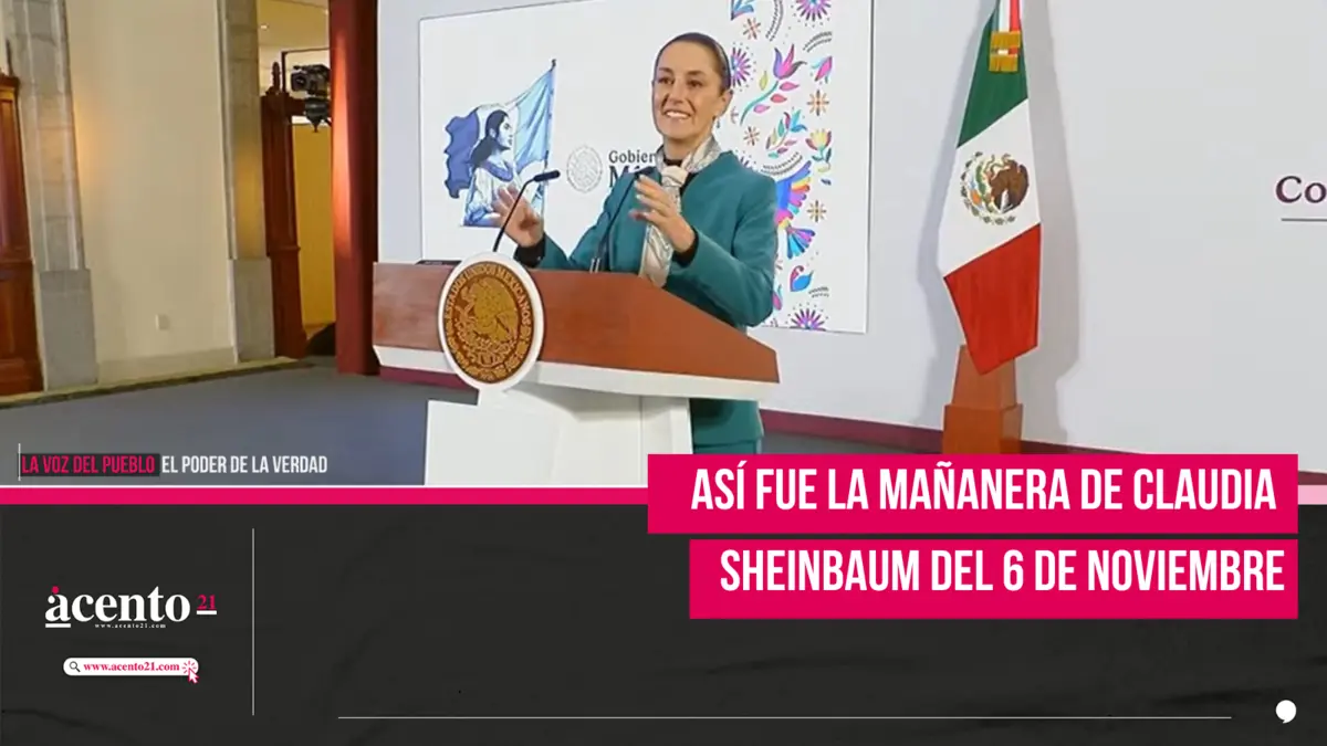 Así fue la Mañanera de Claudia Sheinbaum del 6 de noviembre