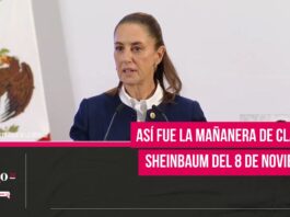 Así fue la Mañanera de Claudia Sheinbaum del 8 de noviembre