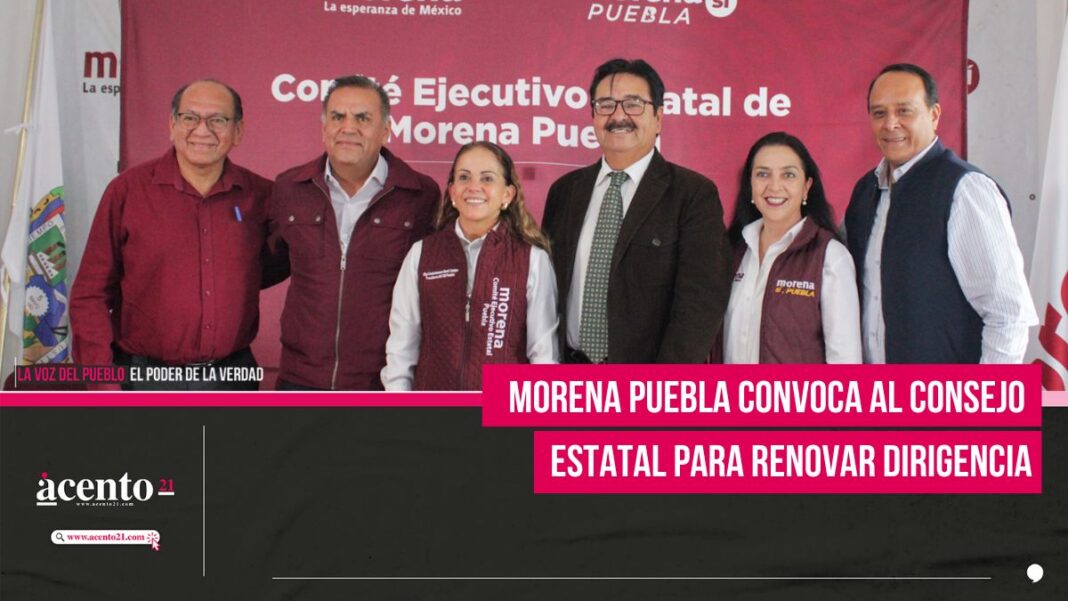 Morena Puebla convoca al Consejo Estatal para renovar dirigencia