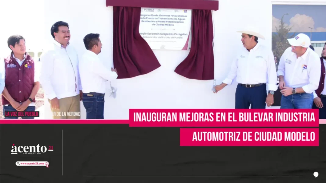 Inauguran mejoras en el Bulevar Industria Automotriz de Ciudad Modelo