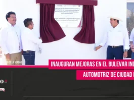 Inauguran mejoras en el Bulevar Industria Automotriz de Ciudad Modelo